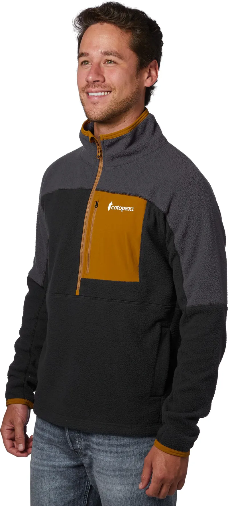 Cotopaxi Mens Abrazo Half-Zip Fleece Jacket - Graphite-Black-4